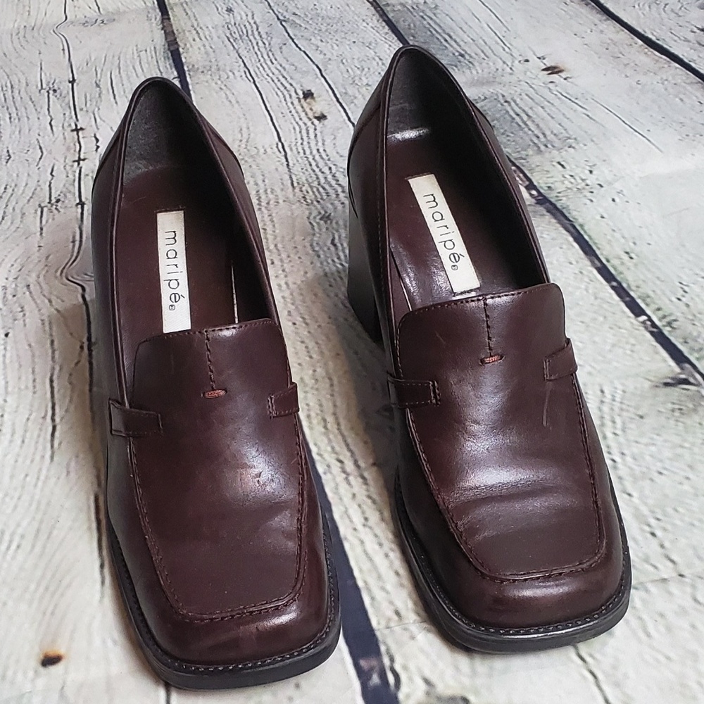 Maripe Genuine Leather Heels